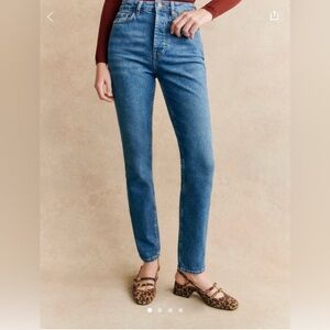 Sézane Jeans - Worn once! Size 35- See attached size chart